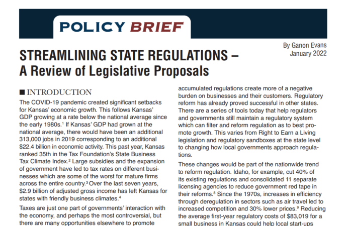 Streamlining State Regulations: A Review of State Legislative Proposals